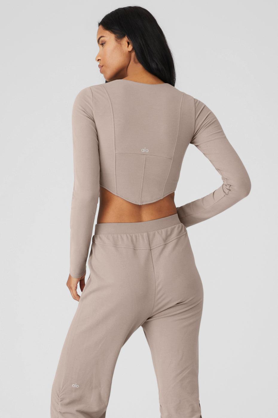 Soft Sculpt Long Sleeve - Taupe Female Product Image