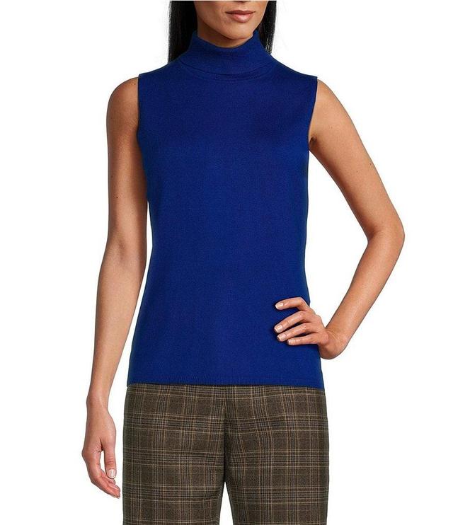 Preston & York Bailey Knit Turtleneck Sleeveless Sweater Product Image