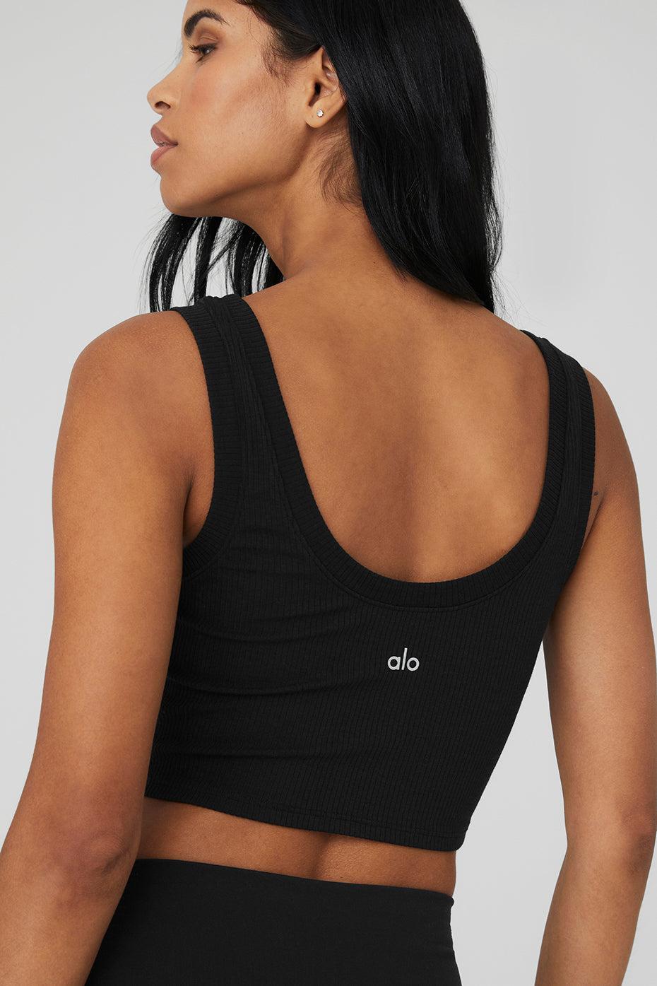 Ribbed Wellness Tank - Black Female Product Image