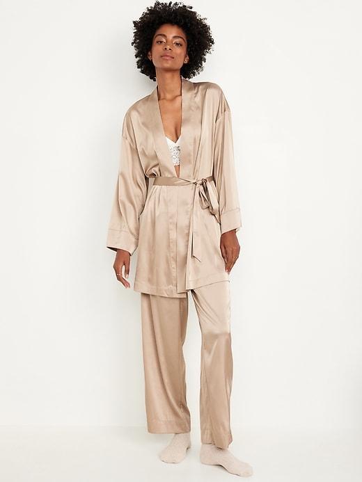 Satin Pajama Robe Product Image