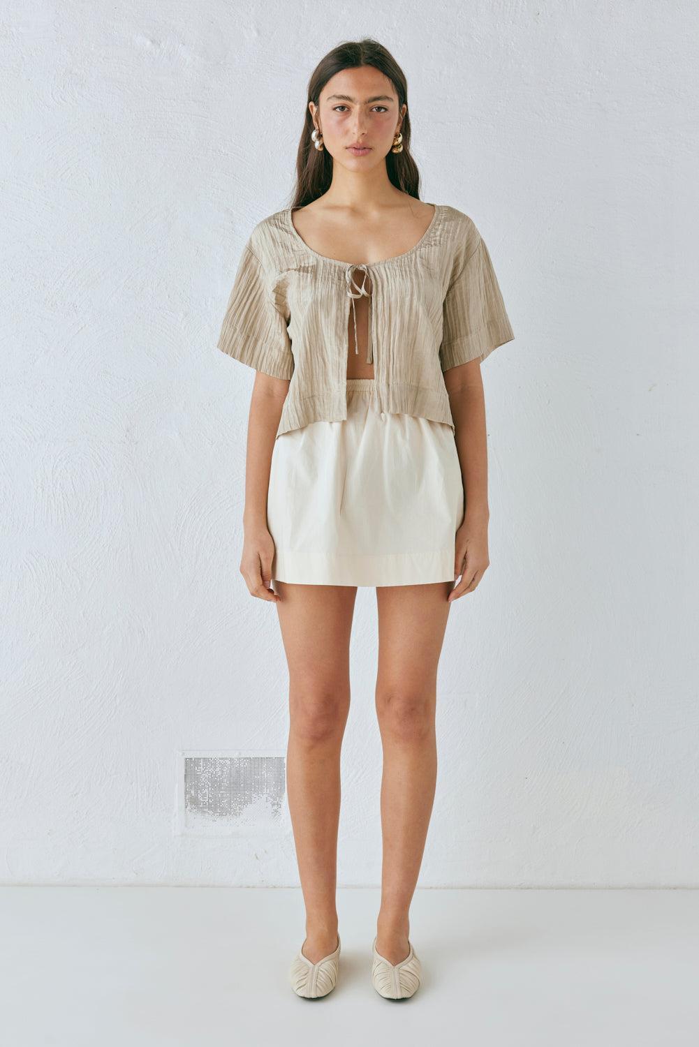 Elka Mini Skirt Cream Product Image