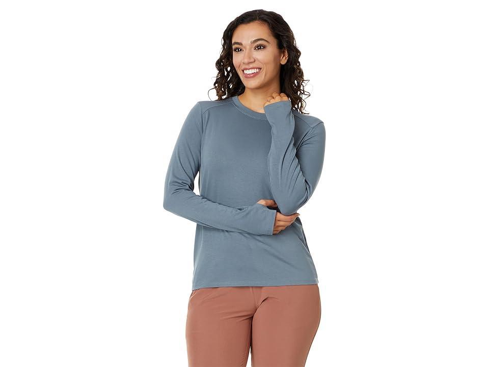 Free Fly Bamboo Shade Long Sleeve II (Slate ) Women's Clothing Product Image