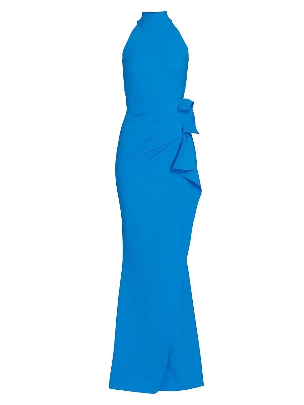 Womens Gudrum Halter Ruffle Gown Product Image