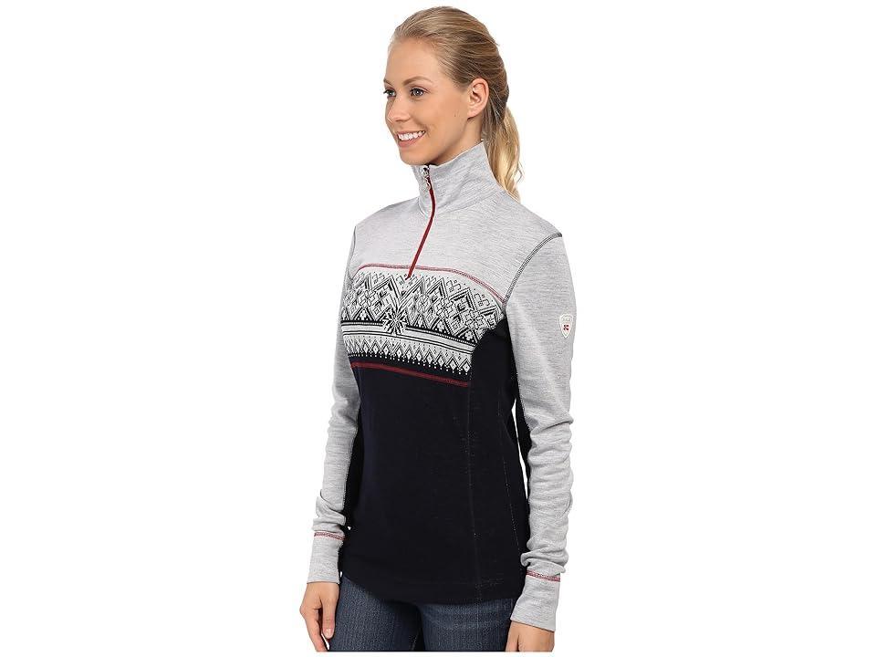 Dale of Norway Moritz Basic Sweater (Navy/White Mel/Raspberry) Women's Sweater Product Image