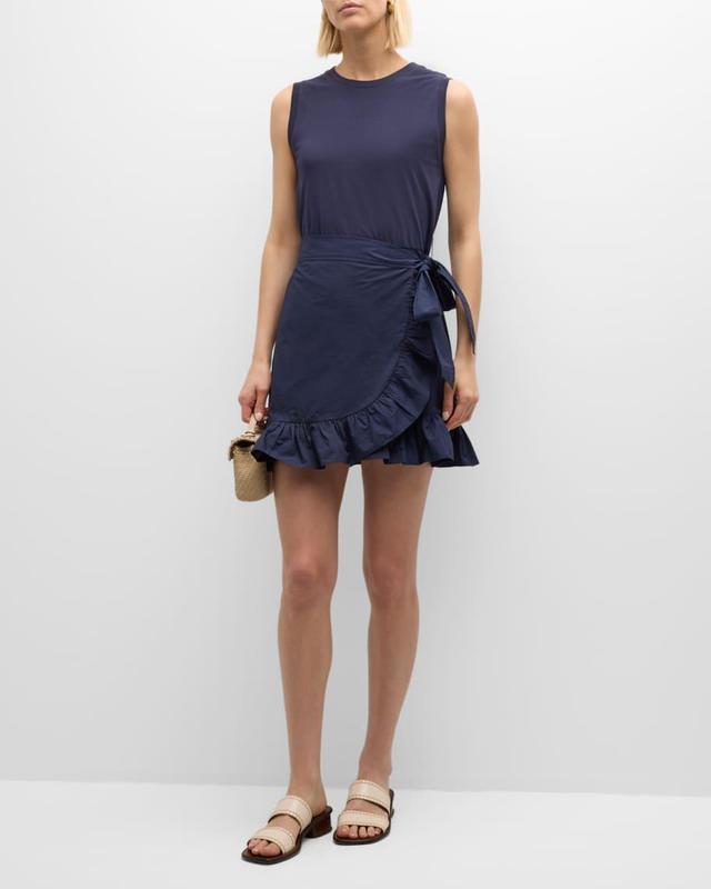 Mahlia Sleeveless Wrap-Skirt Mini Dress Product Image