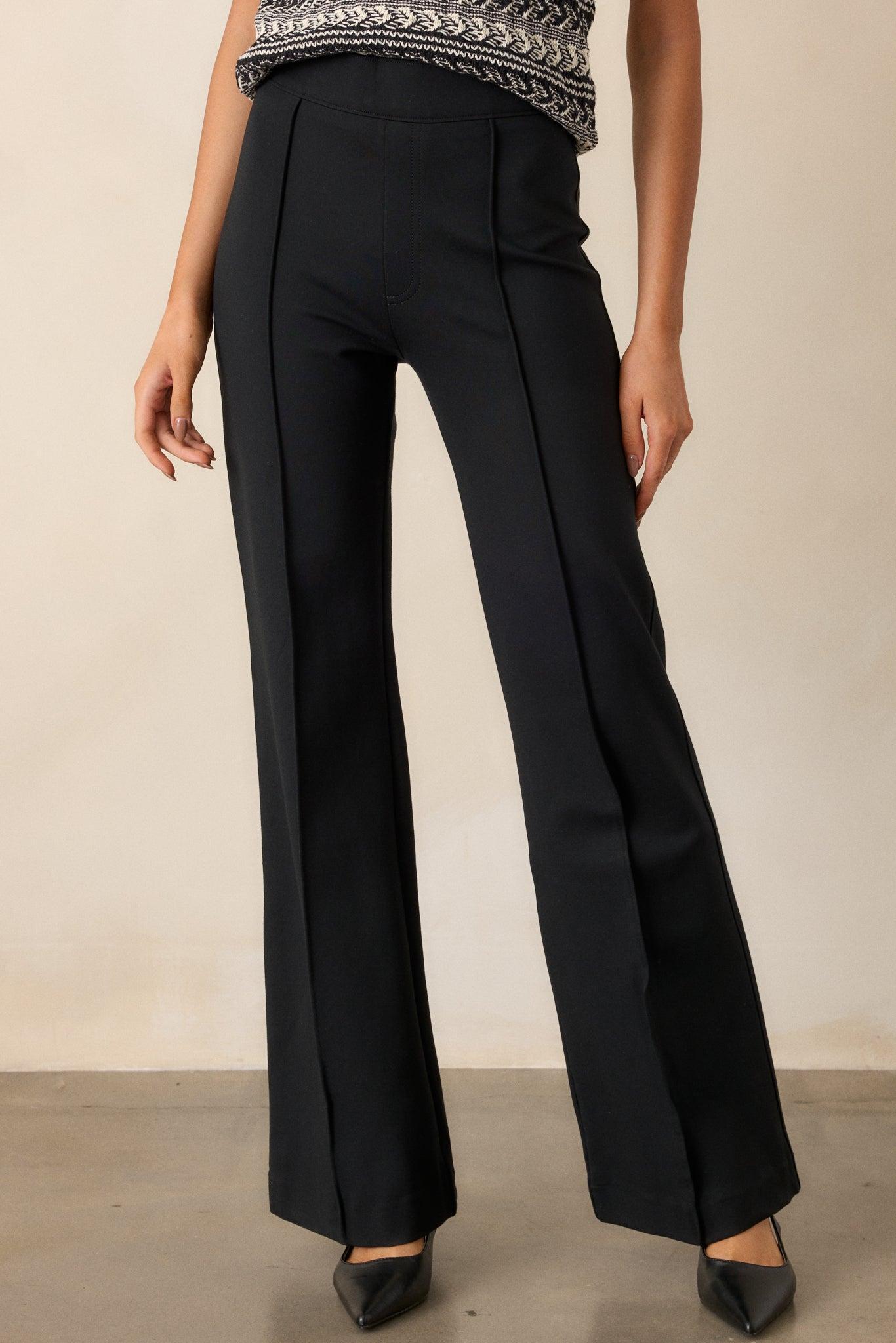 The Perfect Black Hi-Rise Flare Pants Female Product Image