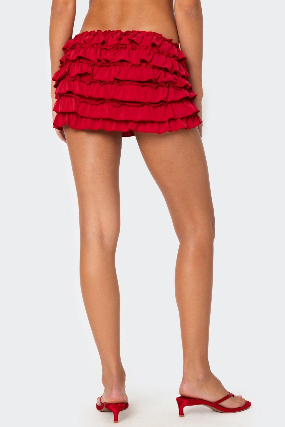 Constance Ruffled Mini Skirt Product Image