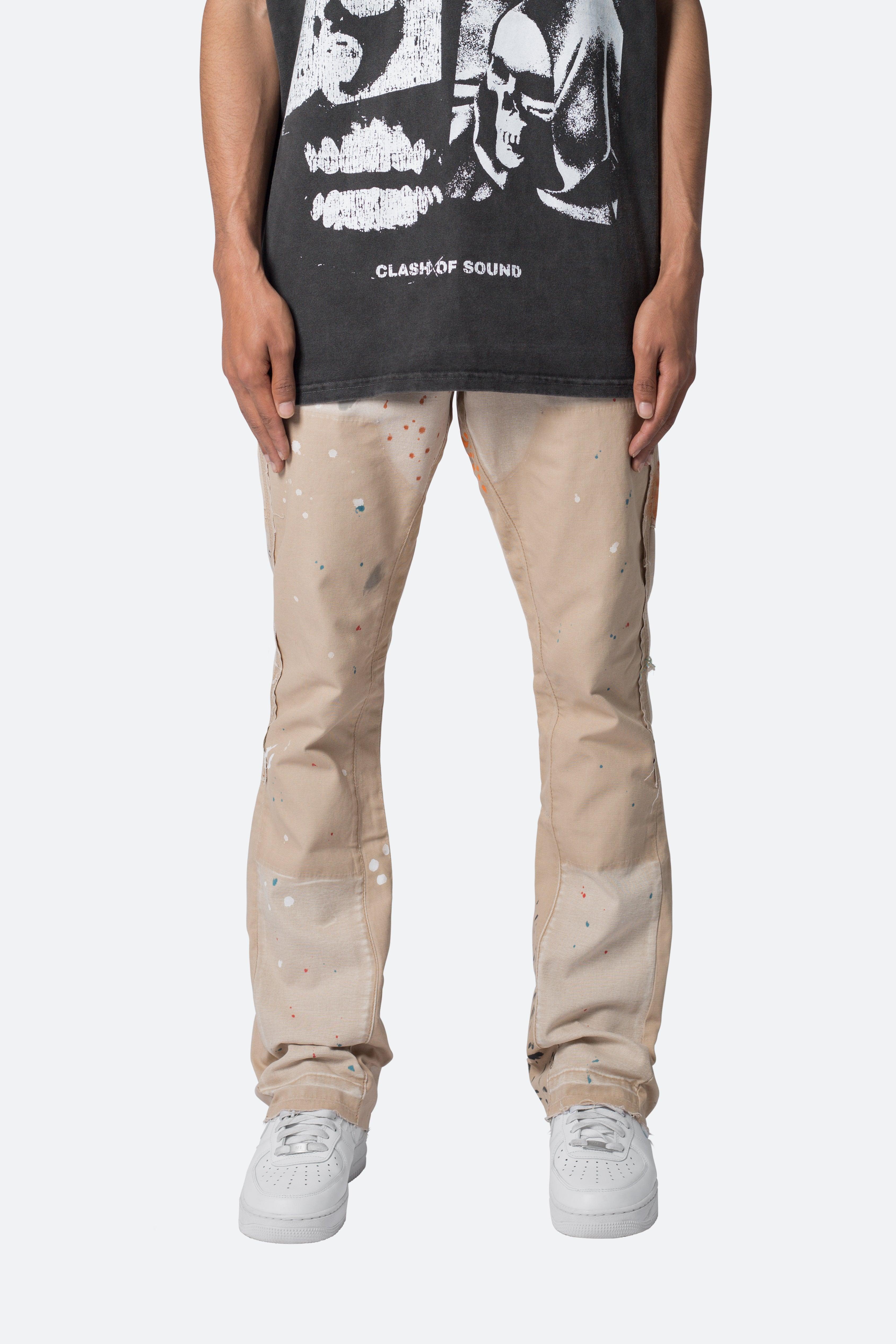 B243 Flare Denim - Khaki Product Image