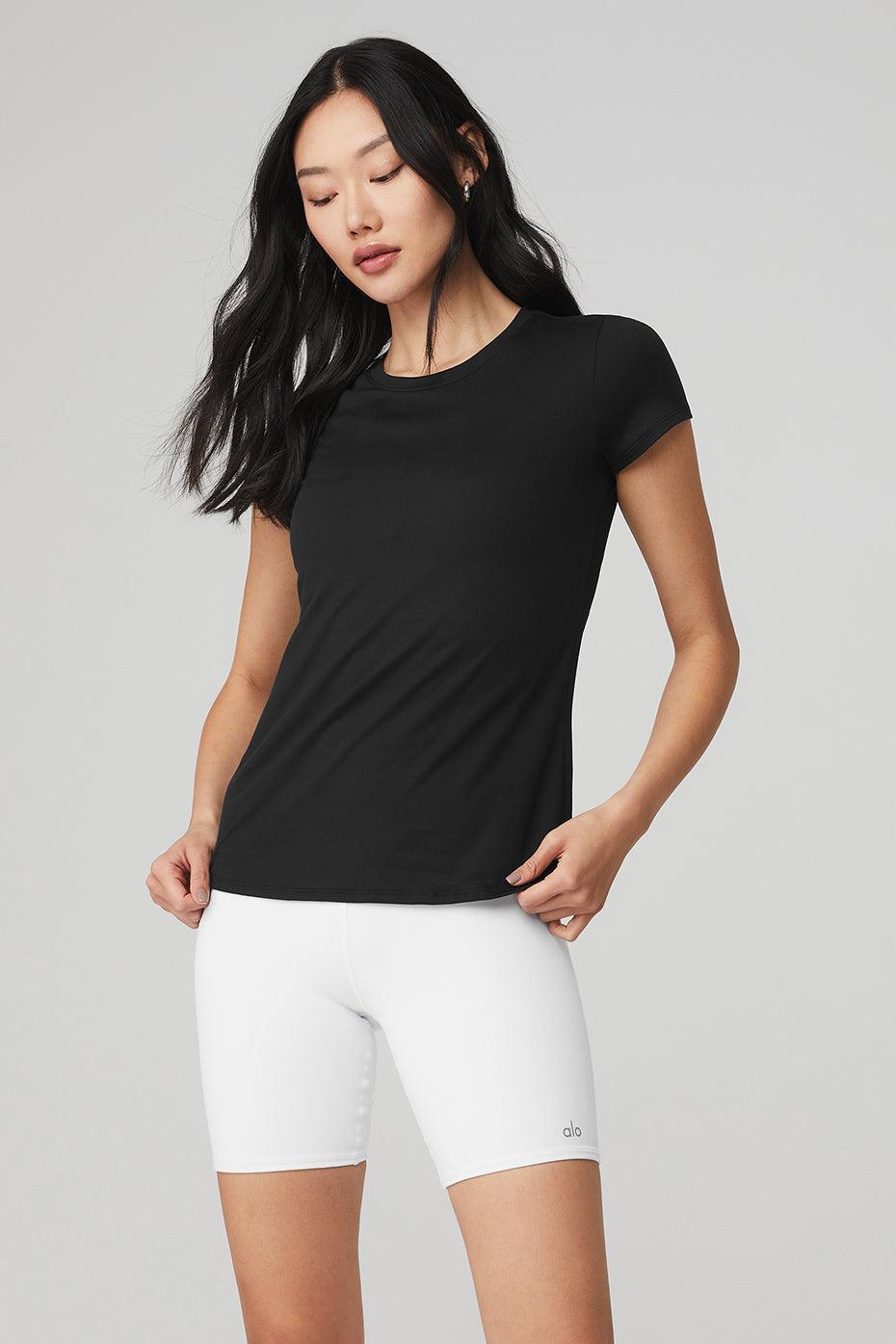 Alosoft Finesse Tee - Black Female Product Image