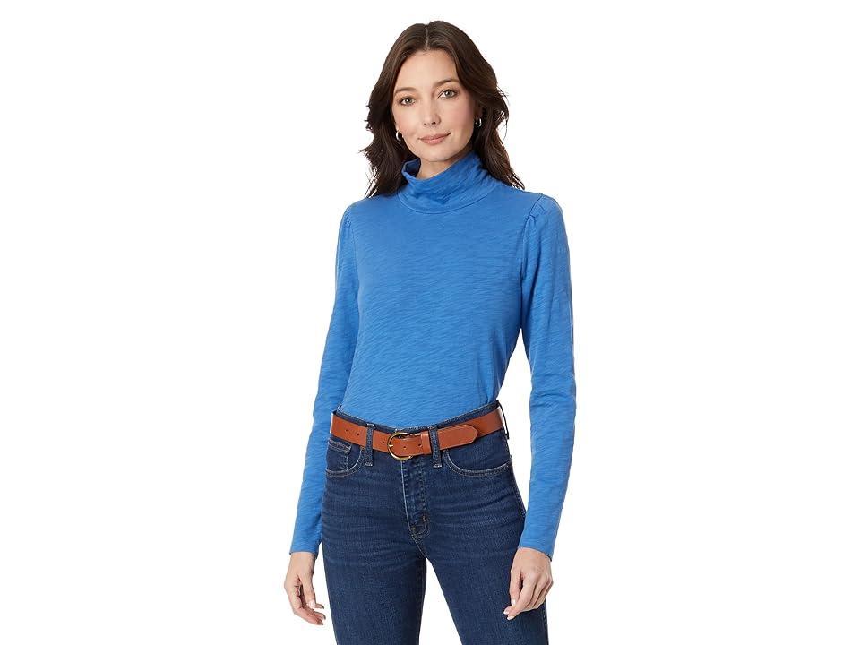 Lilla P Puff Sleeve Turtleneck Women's Clothing Product Image