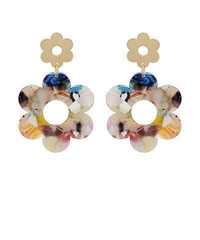 Flower Earrings- Multi Product Image