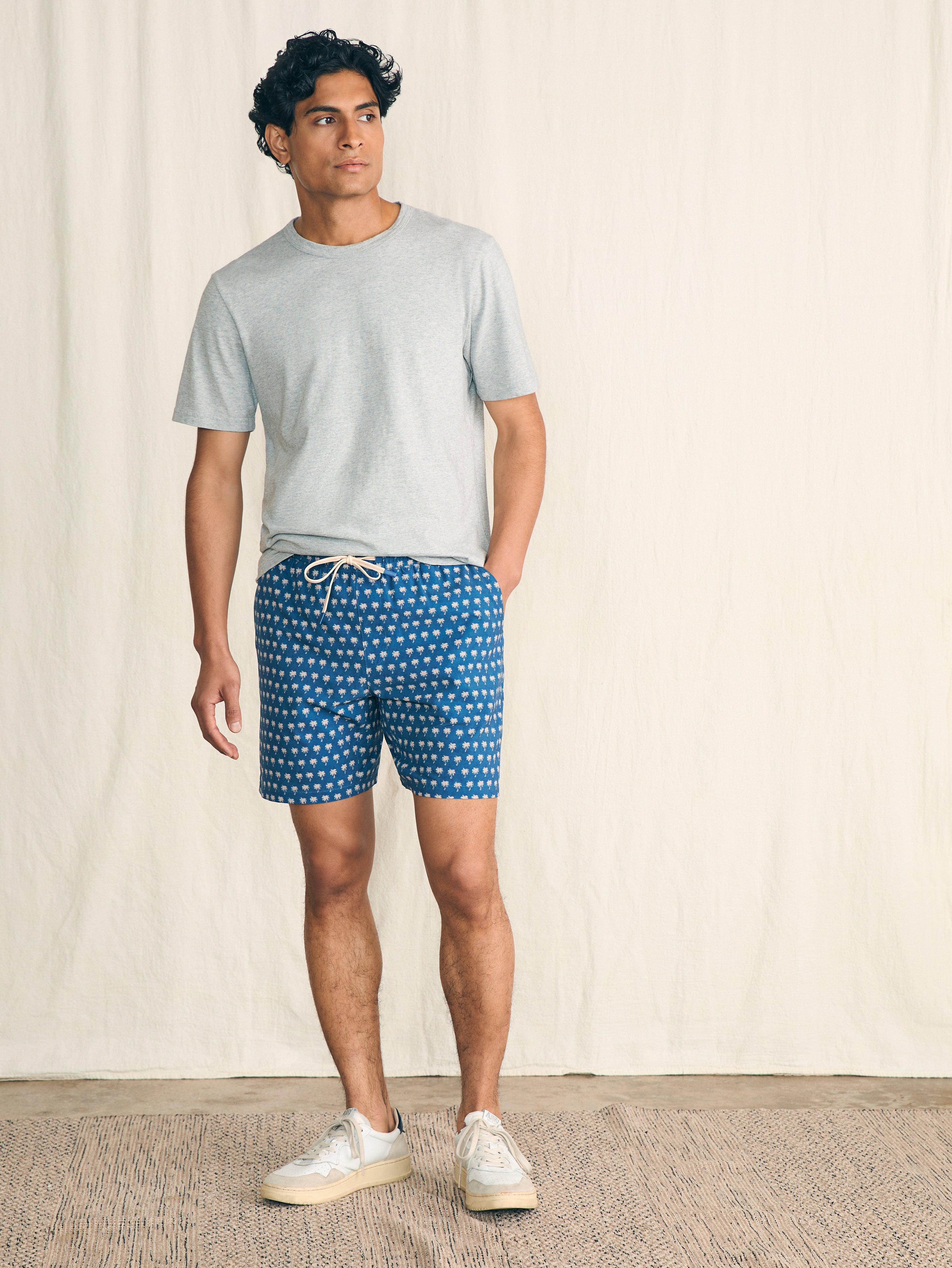 Shorelite Active Short (7" Inseam) - Navy Block Palm Male Product Image