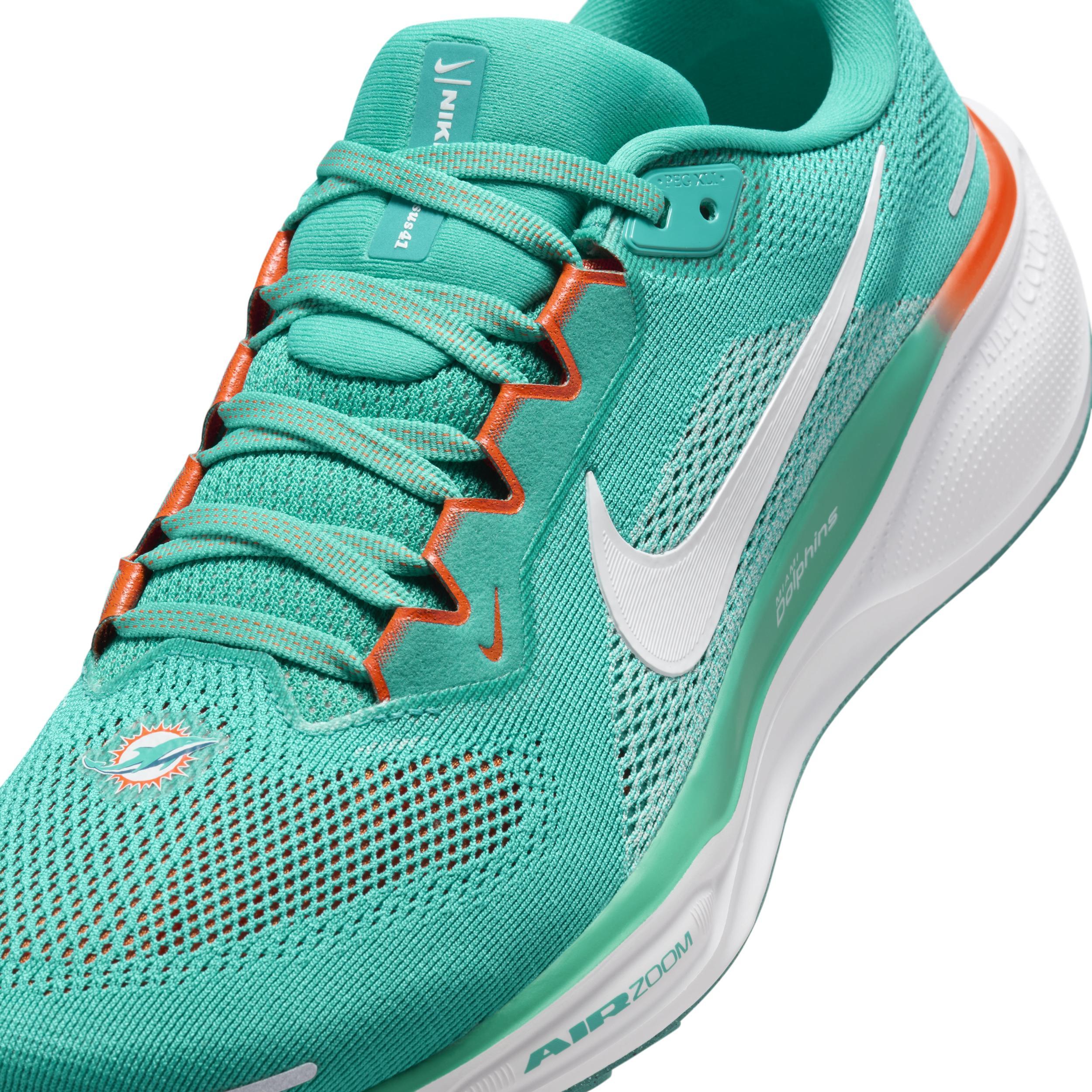 Nike Men's Pegasus 41 NFL Miami Dolphins Road Running Shoes Product Image