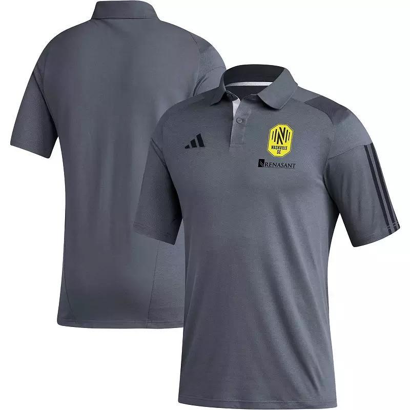 Mens adidas Gray LAFC 2023 On-Field Training Polo Product Image