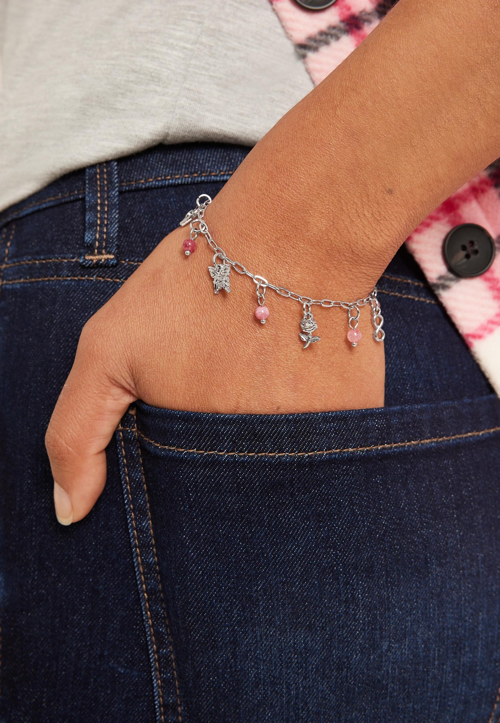 Limited Edition Silver Butterfly Charm Bracelet Product Image