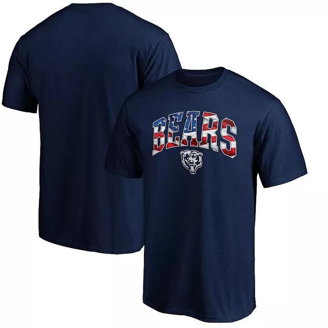 Mens Fanatics Branded Chicago Bears Banner Wave Logo T-Shirt Blue Product Image