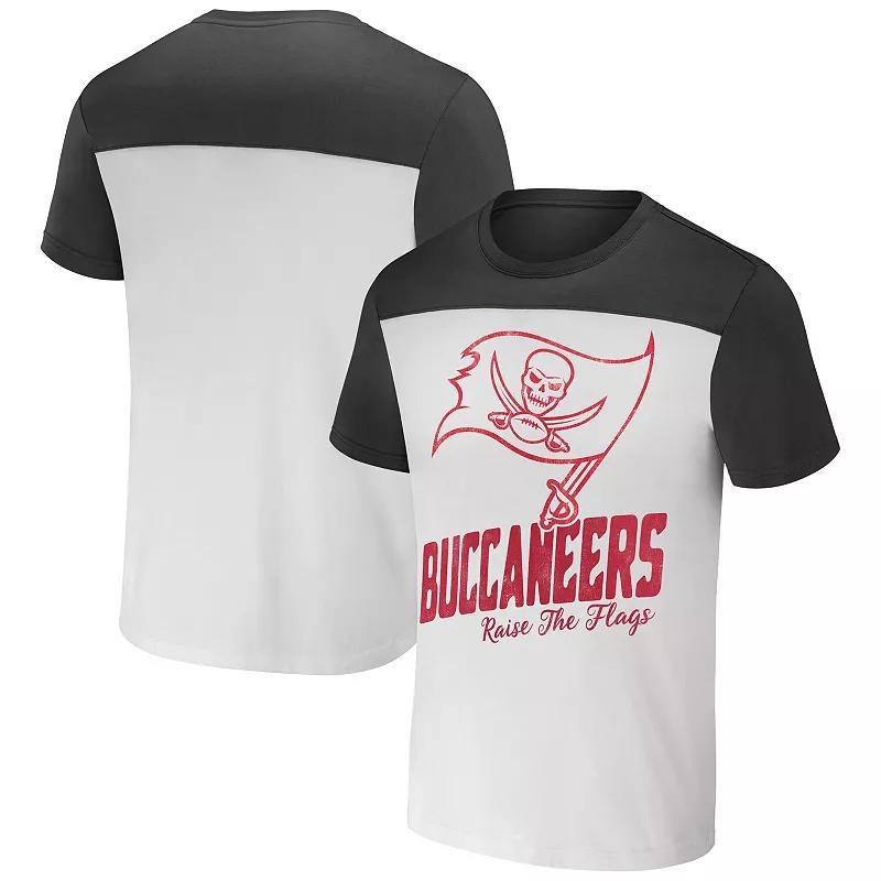 Mens NFL x Darius Rucker Collection by Fanatics Cream Tampa Bay Buccaneers Colorblocked T-Shirt Product Image