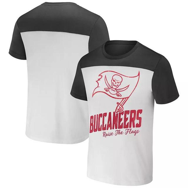 Mens NFL x Darius Rucker Collection by Fanatics Cream Tampa Bay Buccaneers Colorblocked T-Shirt White Product Image