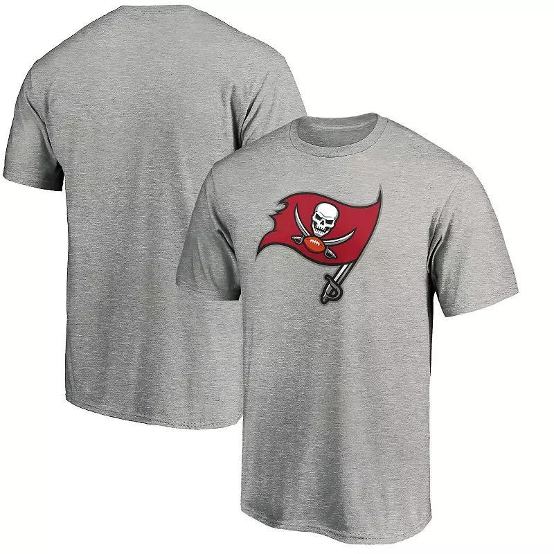 Mens Fanatics Branded Gray Tampa Bay Buccaneers Primary Logo Team T-Shirt Product Image