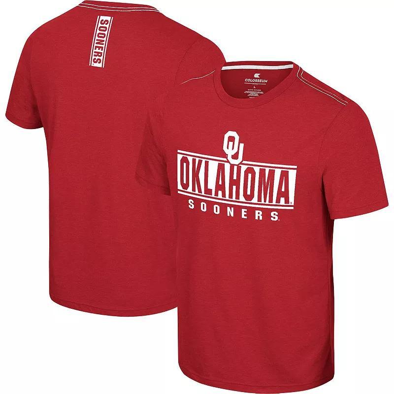 Mens Colosseum Crimson Oklahoma Sooners No Problemo T-Shirt Product Image