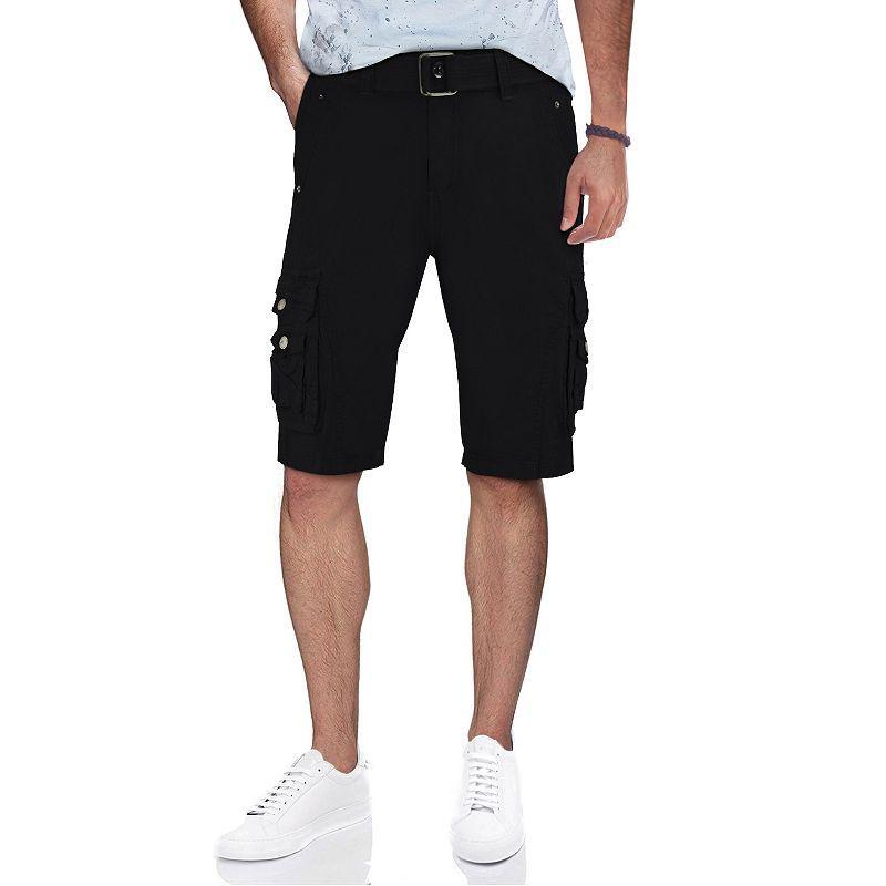 X-Ray Mens Belted Snap Detail Cargo Shorts Product Image