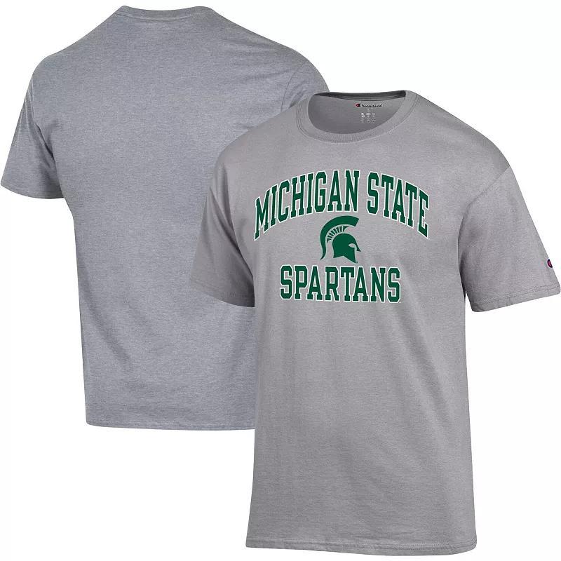 Mens Champion Heather Gray Michigan State Spartans High Motor T-Shirt Product Image