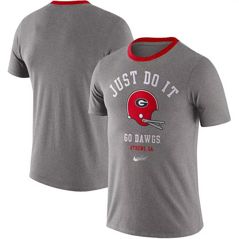 Mens Nike Heathered Gray Alabama Crimson Tide Vault Helmet Tri-Blend T-Shirt ALA Grey Product Image