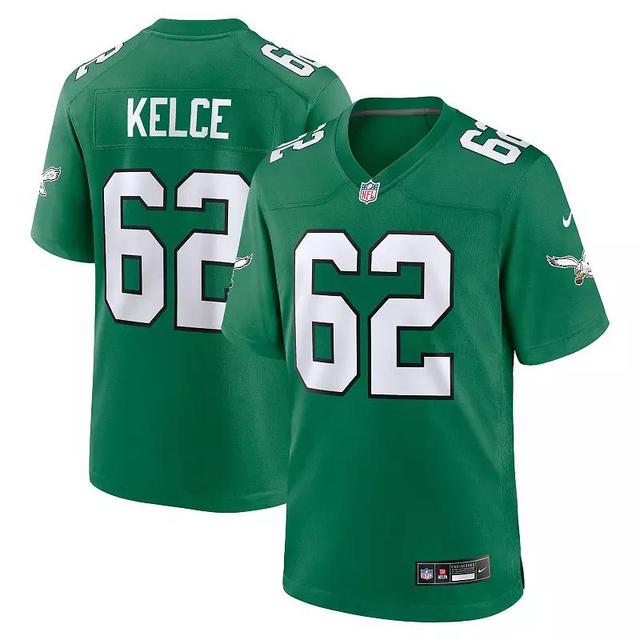 Mens Nike Jason Kelce Kelly Philadelphia Eagles Alternate Game Player Jersey Product Image