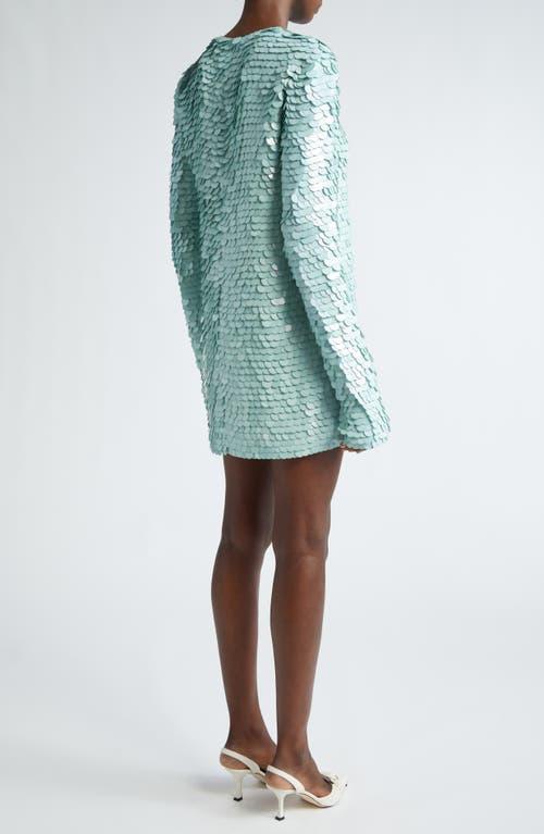 ZIMMERMANN Eden Sequined Silk Mini Dress In Mint Product Image