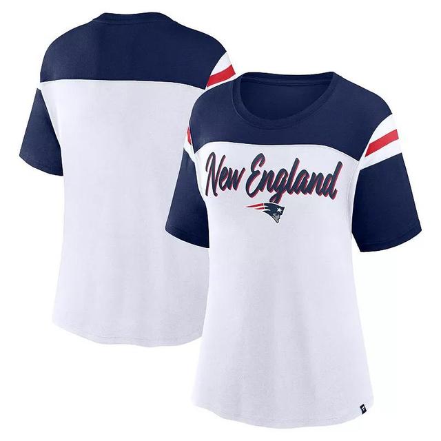 Womens Fanatics /Navy New England Patriots Cheer Chant Fashion T-Shirt Product Image