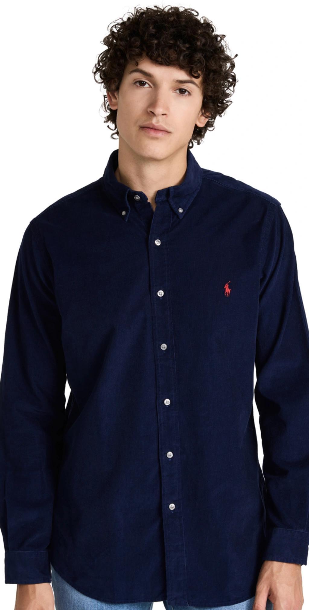 Long Sleeve Sport Shirt Shirt In Blue product image