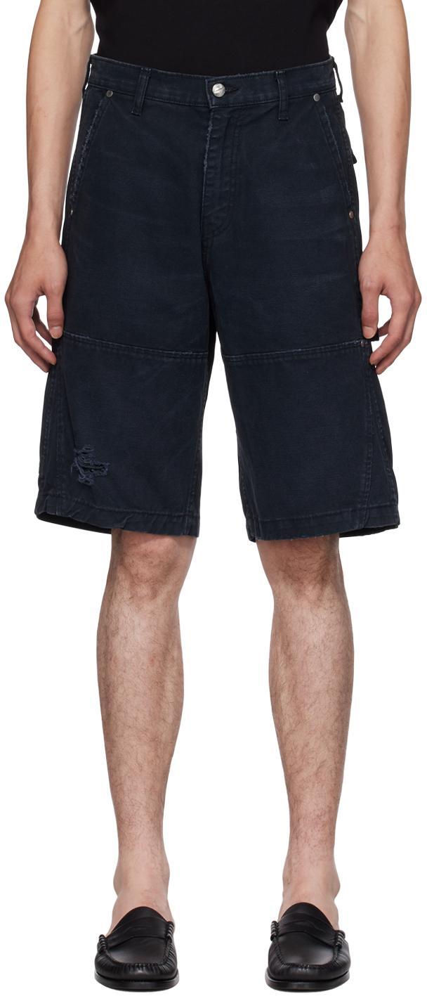 Black Painter Shorts Product Image