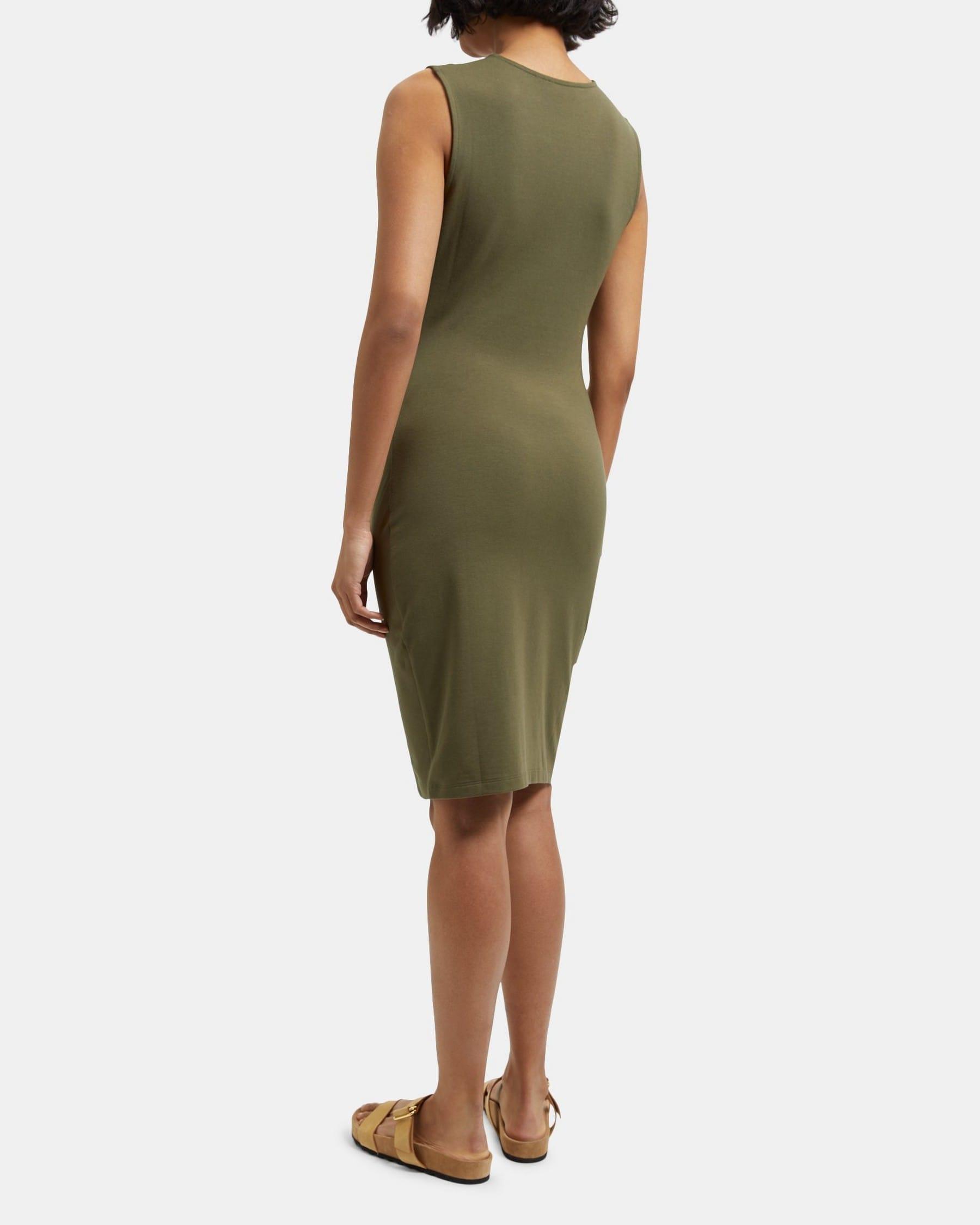 Sheath Dress in Stretch Modal Cotton Product Image