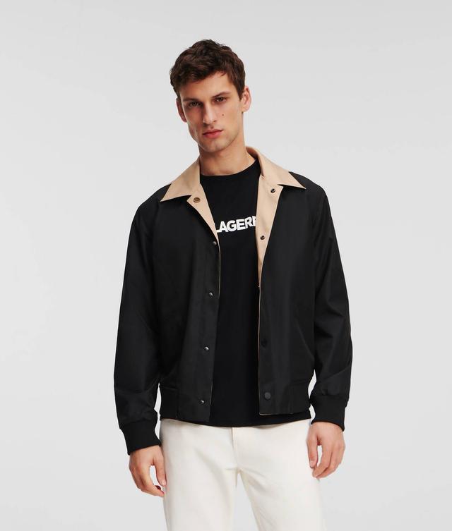 REVERSIBLE COLOR BLOCK BOMBER JACKET Product Image