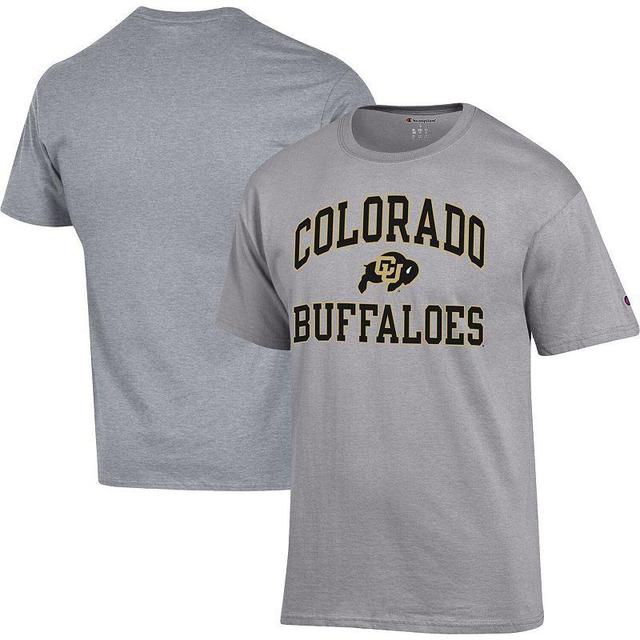 Mens Champion Heather Gray Colorado Buffaloes High Motor T-Shirt Product Image