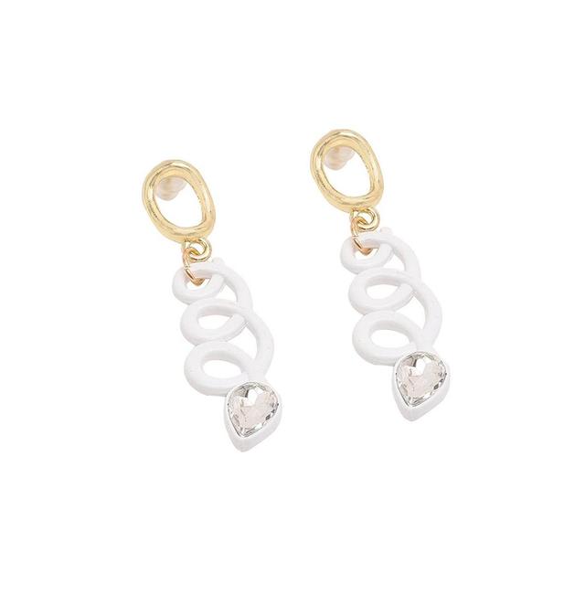 Sohi Womens Abstract Drop Earrings Product Image