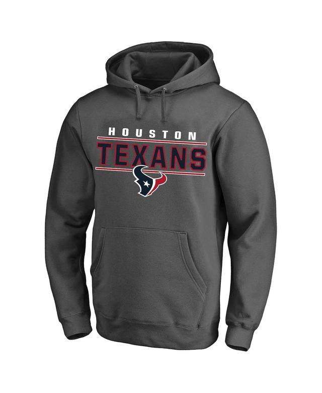 Mens Charcoal Houston Texans Big and Tall Logo Pullover Hoodie Product Image