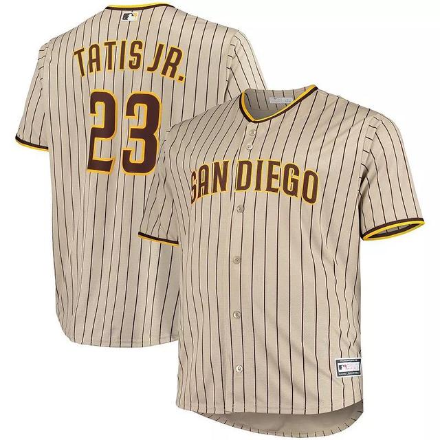 Mens Fernando Tatis Jr. Sand San Diego Padres Big & Tall Replica Player Jersey Product Image