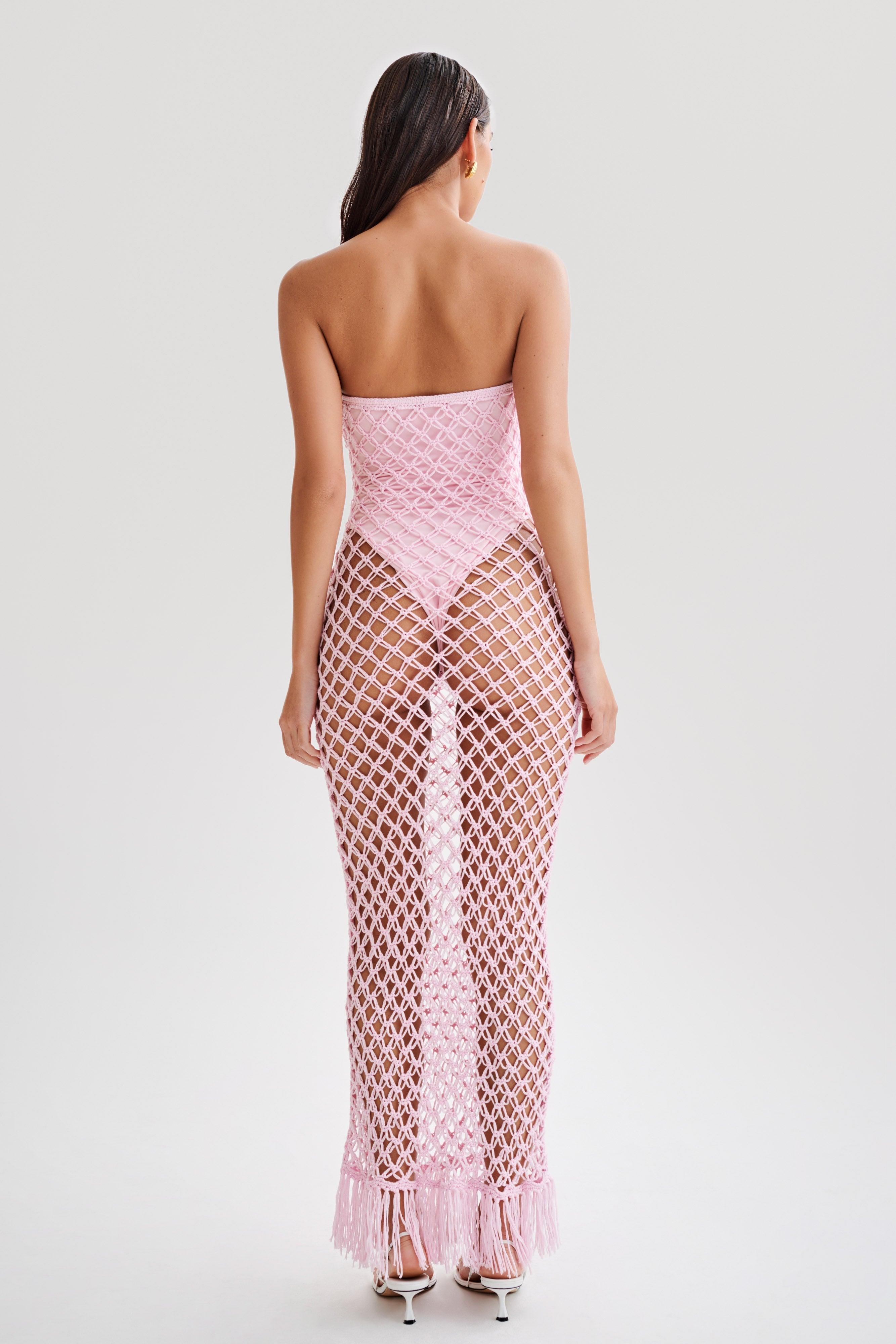 Prudence Knit Midi Dress - Candy Pink Product Image