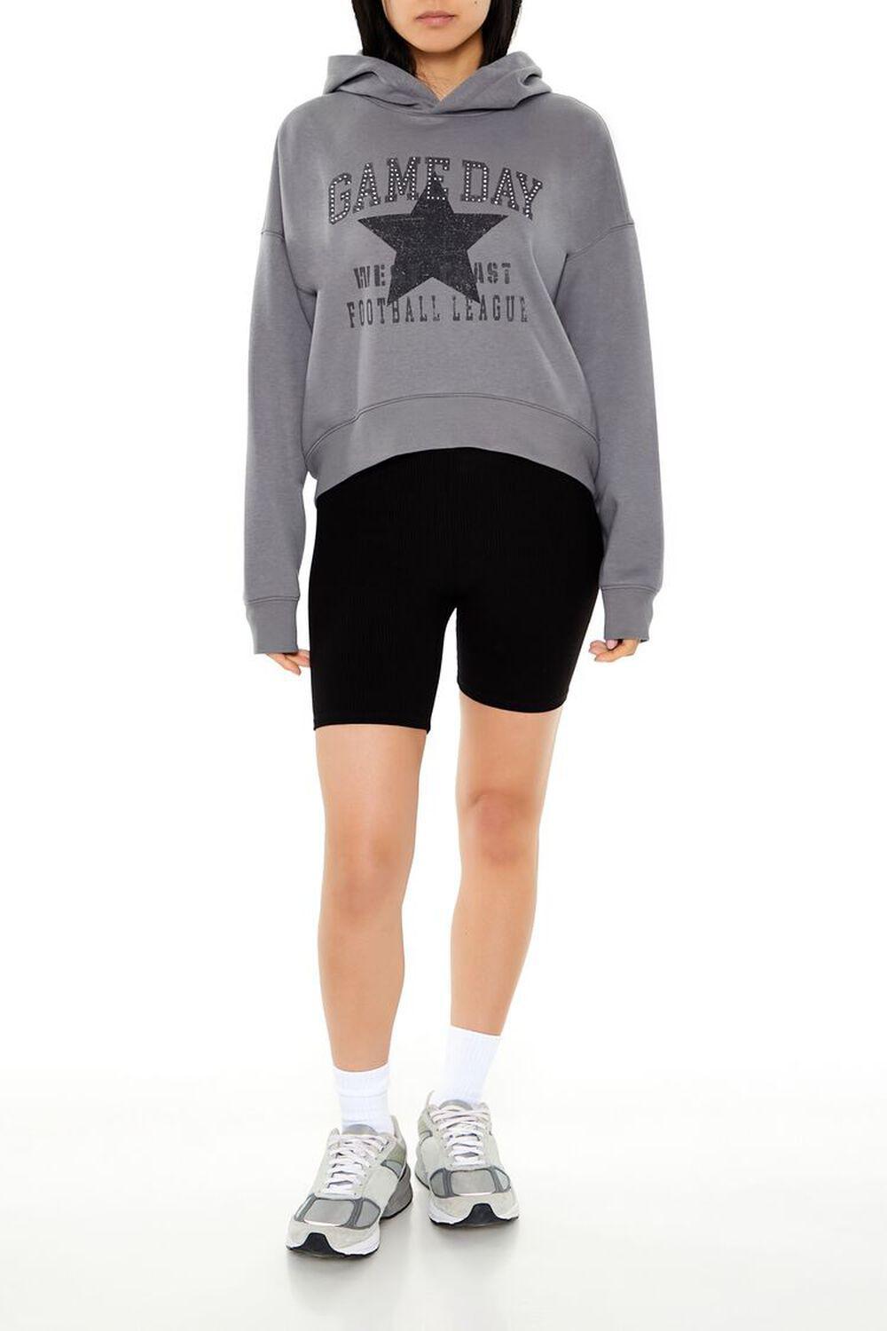 Game Day Rhinestone Hoodie | Forever 21 Product Image