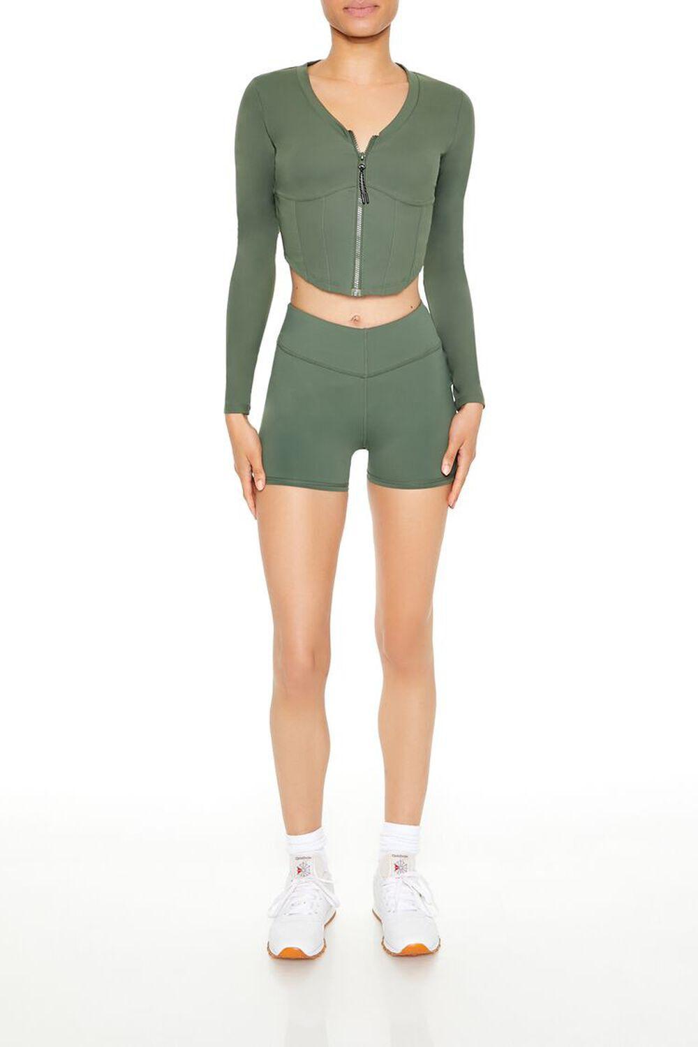 Active Cropped Zip-Up Jacket | Forever 21 Product Image