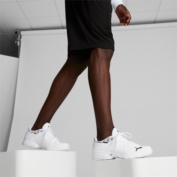 PUMA Viz Runner Repeat Men's Running Sneakers in White/Black Product Image