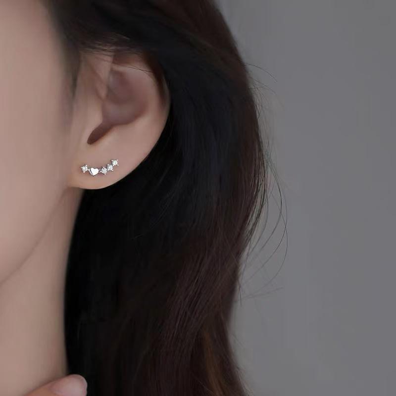 Sterling Silver CZ Stud Earring Product Image