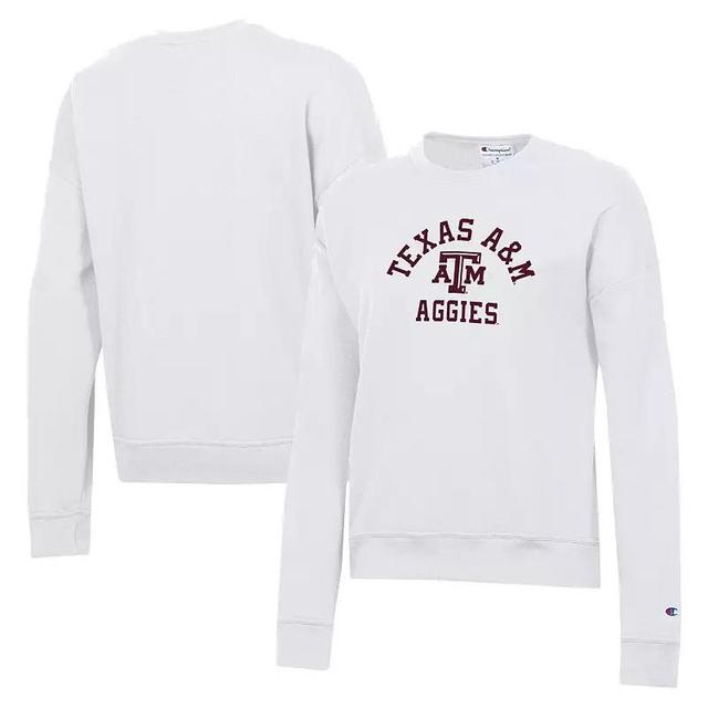 Womens Champion Texas A&M Aggies Team Arch Powerblend Pullover Sweatshirt Product Image