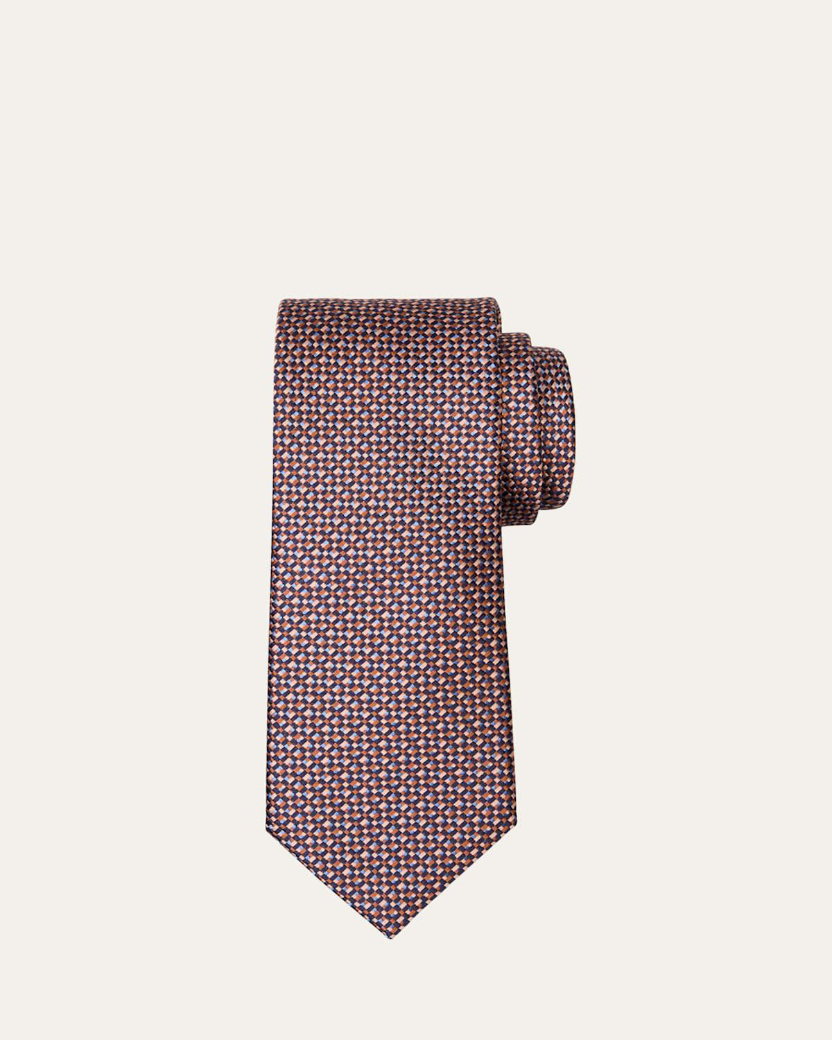 Mens Multicolor Silk Jacquard Tie Product Image