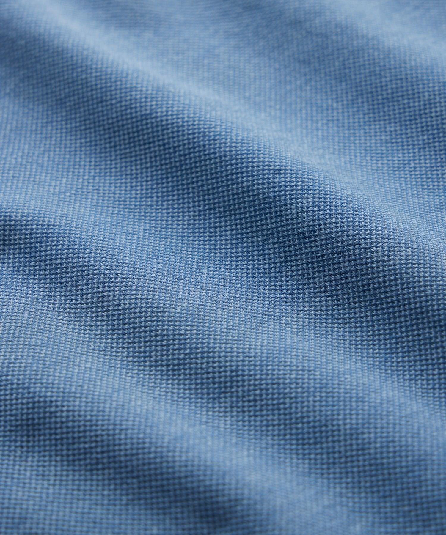 Fine Pique Polo in Sail Blue Product Image