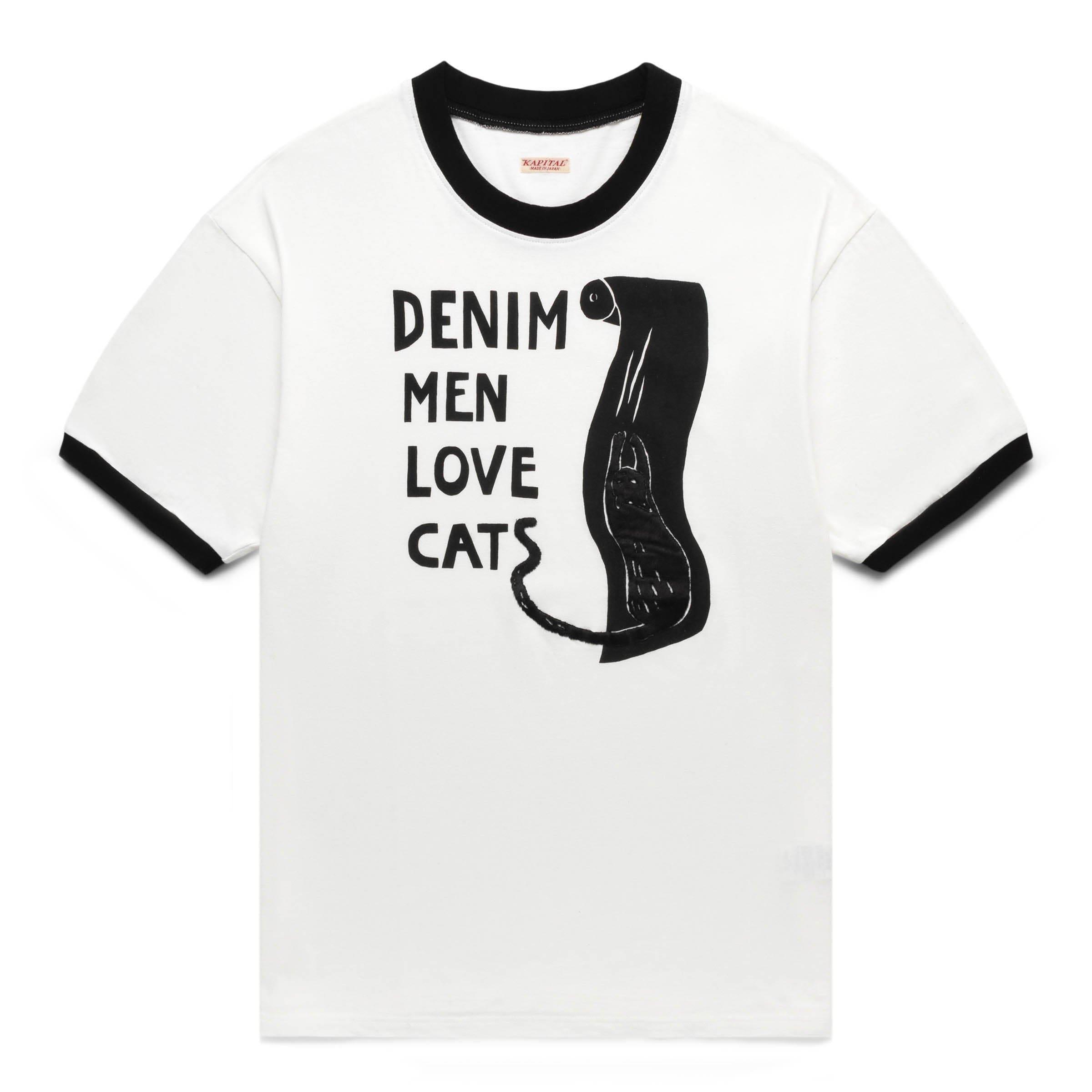 20/- JERSEY RINGER T (DENIM MEN LOVE CATS SCRATCH) Male Product Image