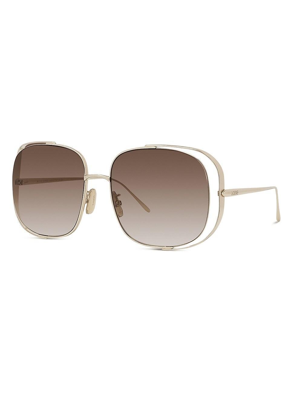 Womens Signature 57MM Rectangular Sunglasses Product Image