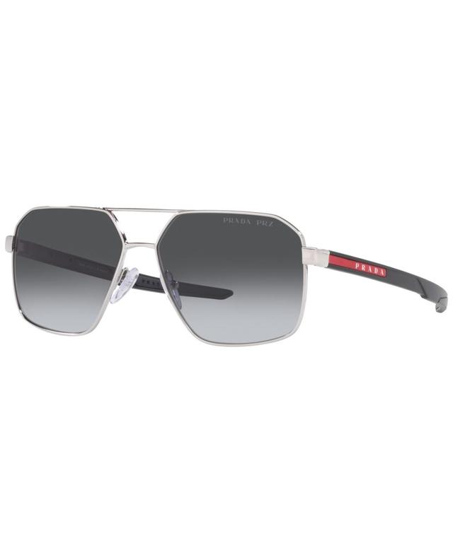 Prada Linea Rossa Mens Polarized Sunglasses, 60 Product Image