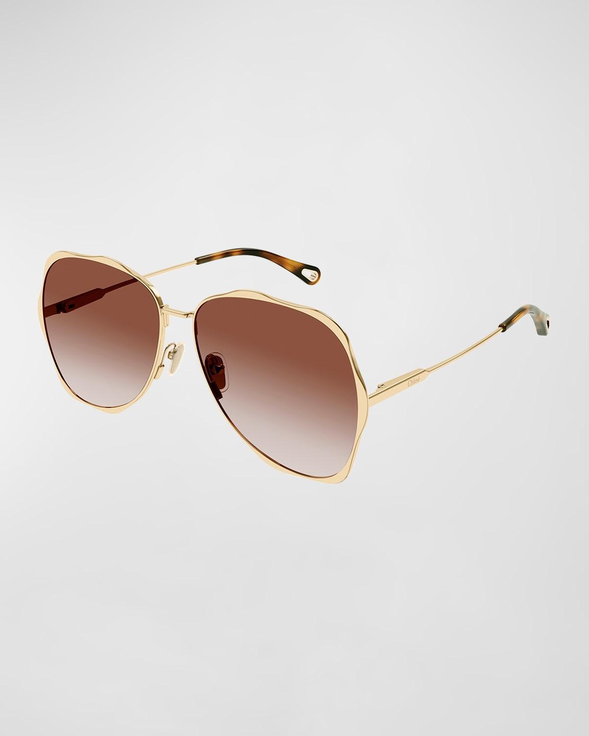 Chlo 60mm Aviator Sunglasses Product Image